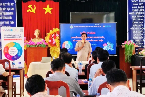 Hội thảo “Chuyển đổi số trong khai thác, sử dụng tài nguyên thư viện” tại PGD Huyện Cờ Đỏ - Cần Thơ