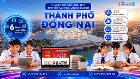 TP. Đồng Nai lan tỏa mạnh mẽ Tuần lễ đọc sách 2026 cùng Thư viện số DLib K12: Nhiều tập thể và học sinh tiêu biểu được tuyên dương
