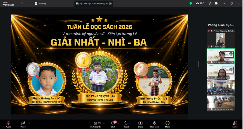 Vinh danh TOP 3 học sinh xuất sắc Khối Tiểu học